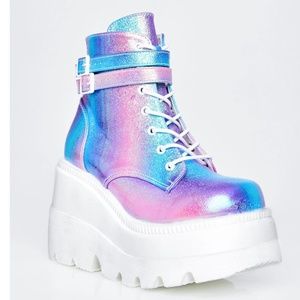 Fairy Technopagan Platform Boots